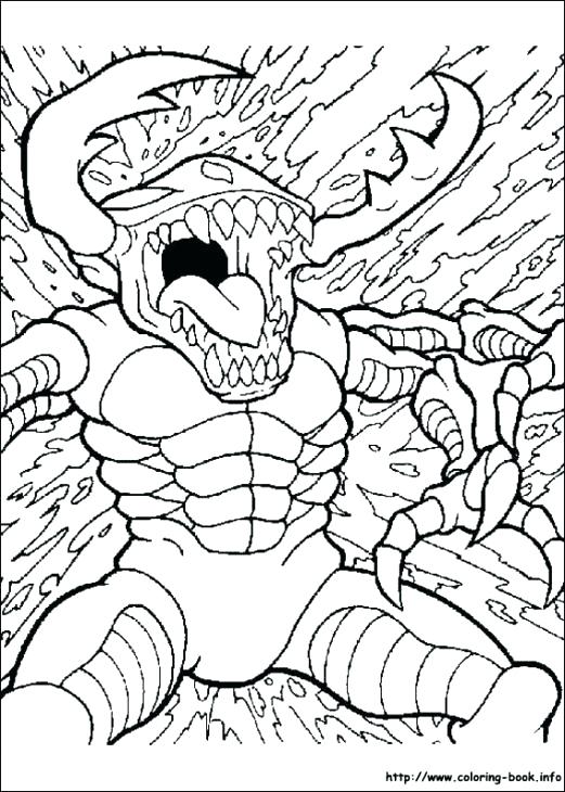 34 Terrifying Monster Coloring Pages Printable 6