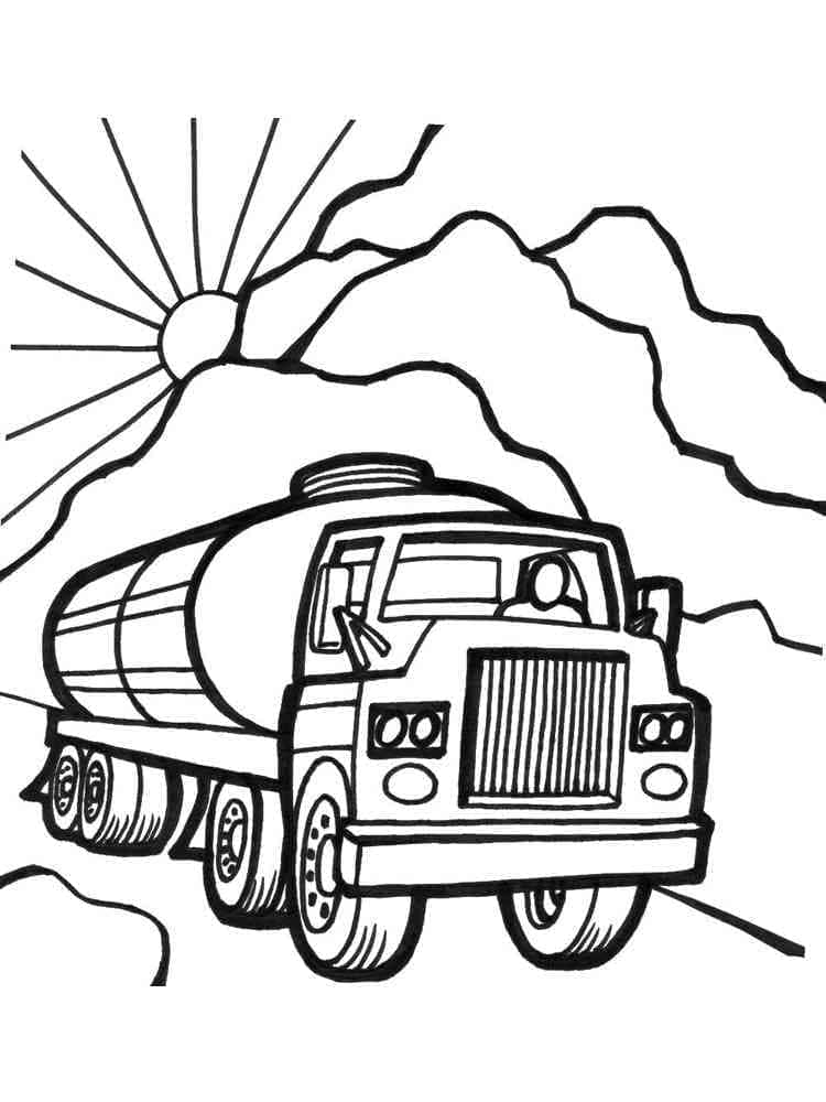 35 Awesome Truck Coloring Pages Printable 10