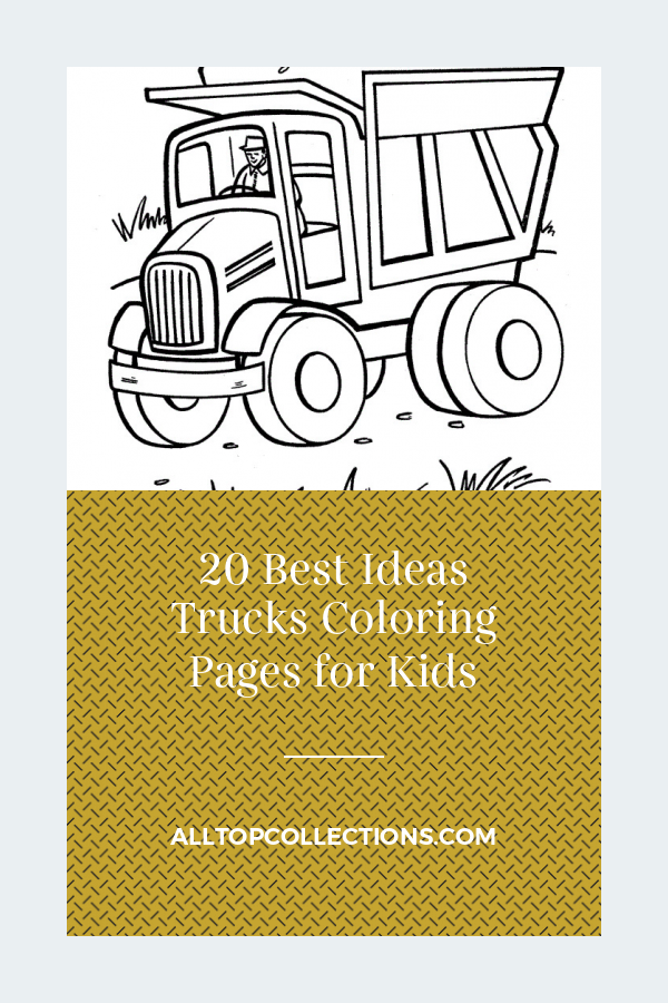 35 Awesome Truck Coloring Pages Printable 18