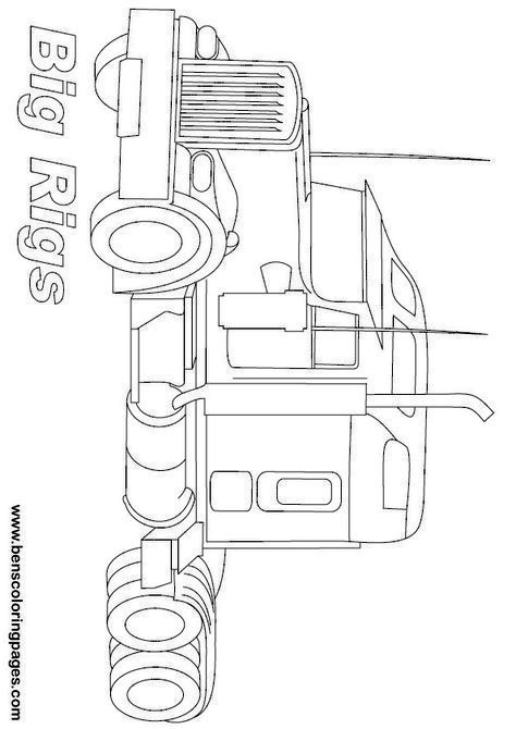 35 Awesome Truck Coloring Pages Printable 29