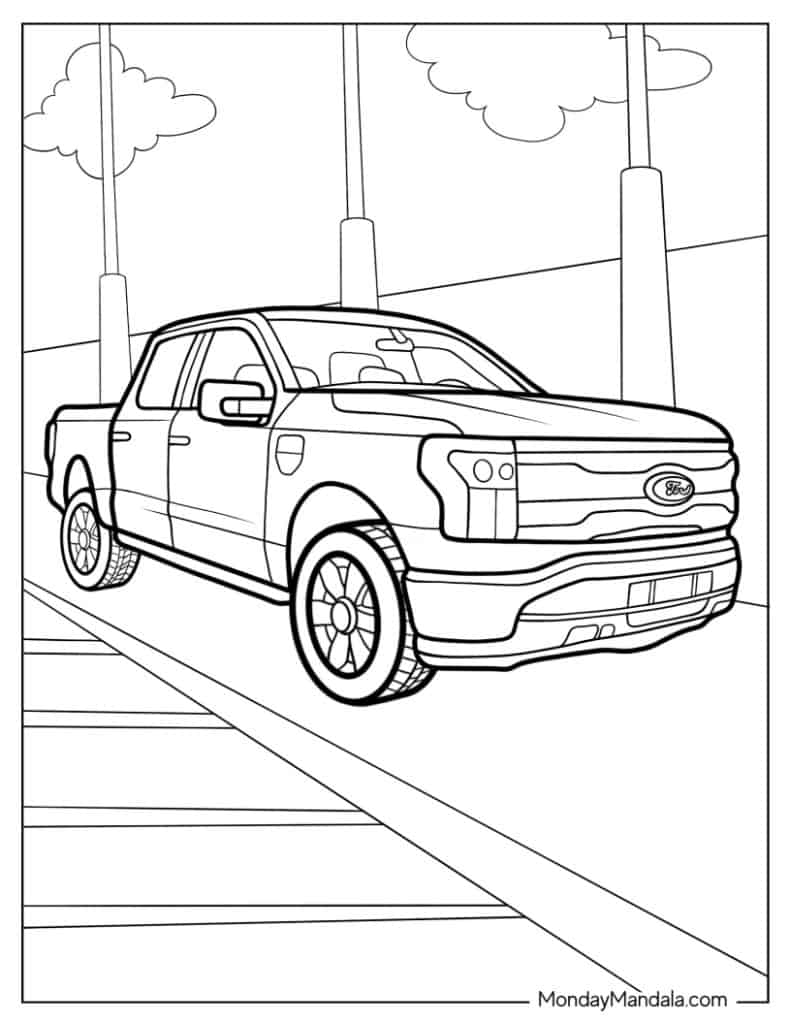 35 Awesome Truck Coloring Pages Printable 31