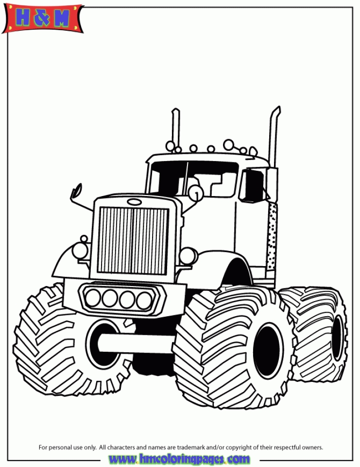 35 Awesome Truck Coloring Pages Printable 32