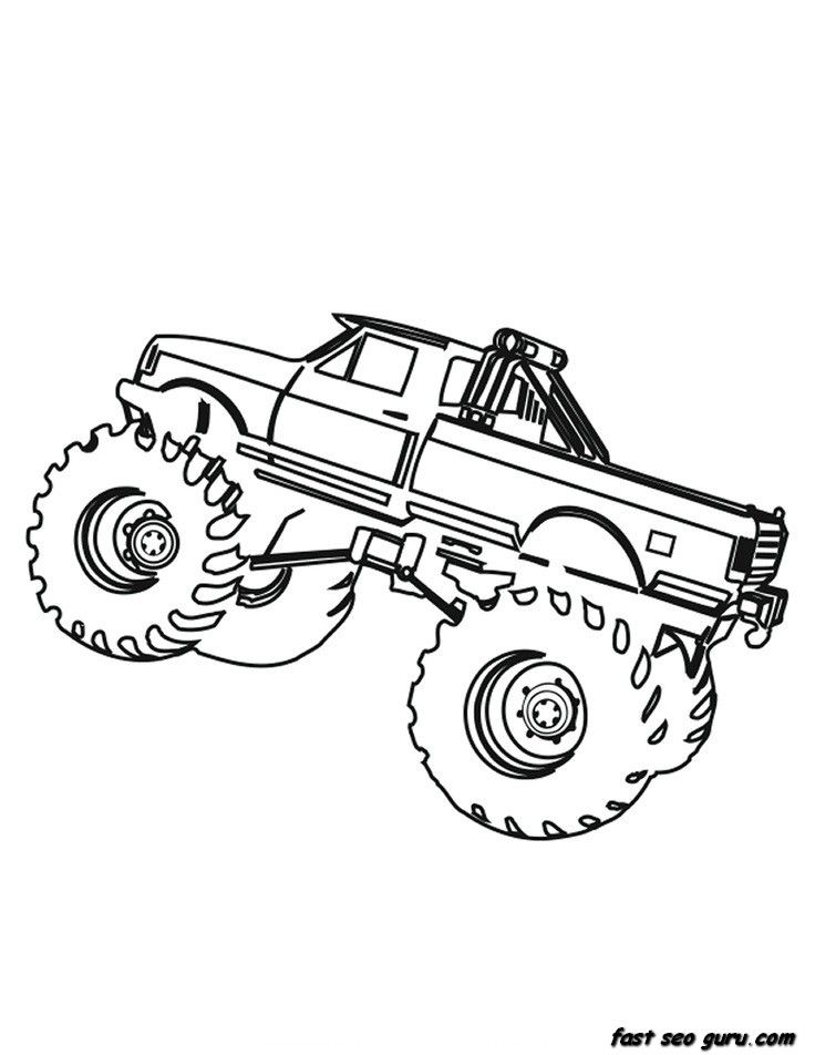 35 Awesome Truck Coloring Pages Printable 6