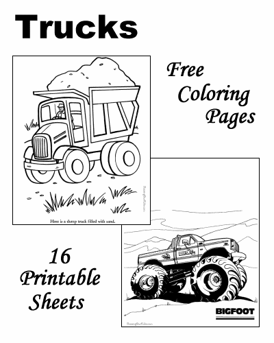 35 Awesome Truck Coloring Pages Printable 9