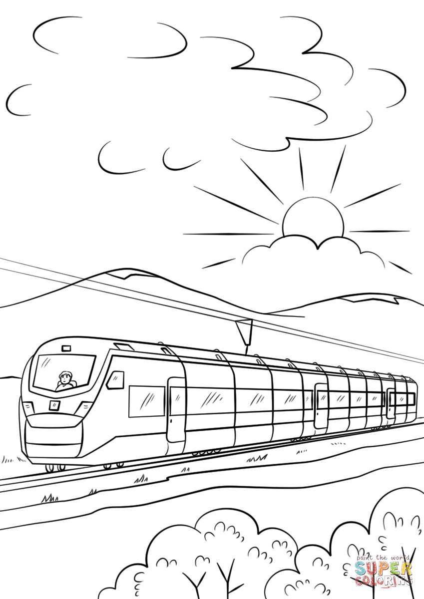 35 Charming Train Coloring Pages Printable 24