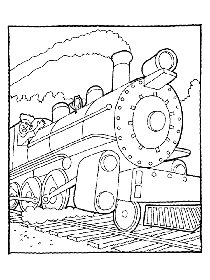 35 Charming Train Coloring Pages Printable 25