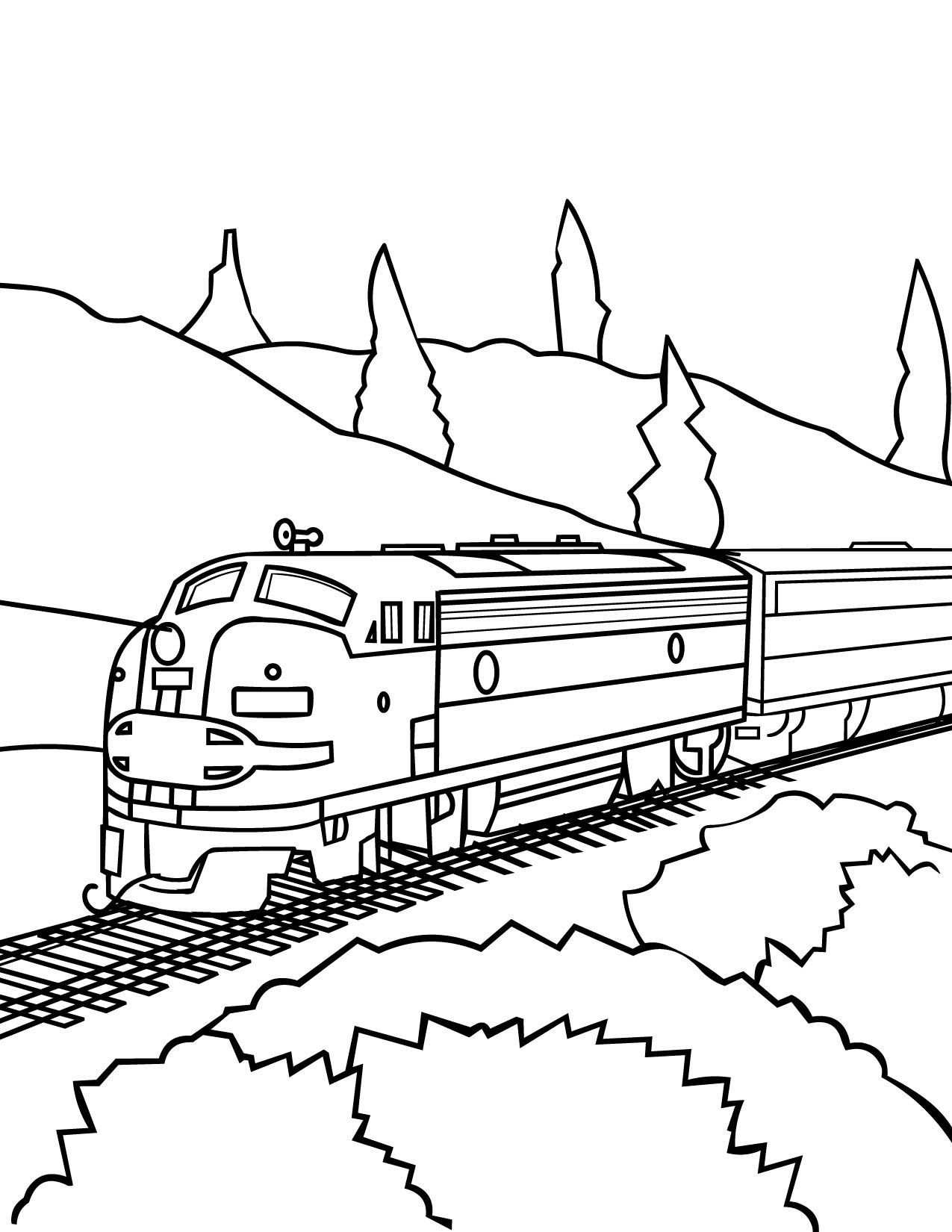 35 Charming Train Coloring Pages Printable 26