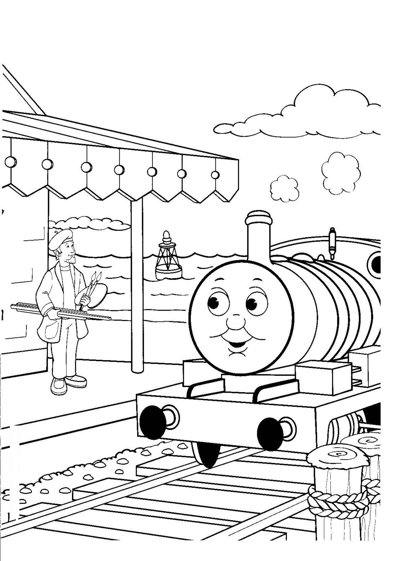 35 Charming Train Coloring Pages Printable 31