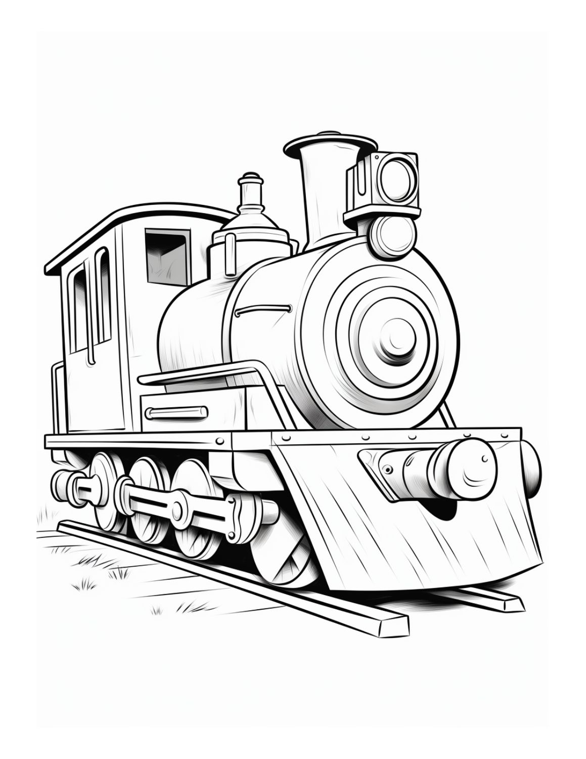 35 Charming Train Coloring Pages Printable 32