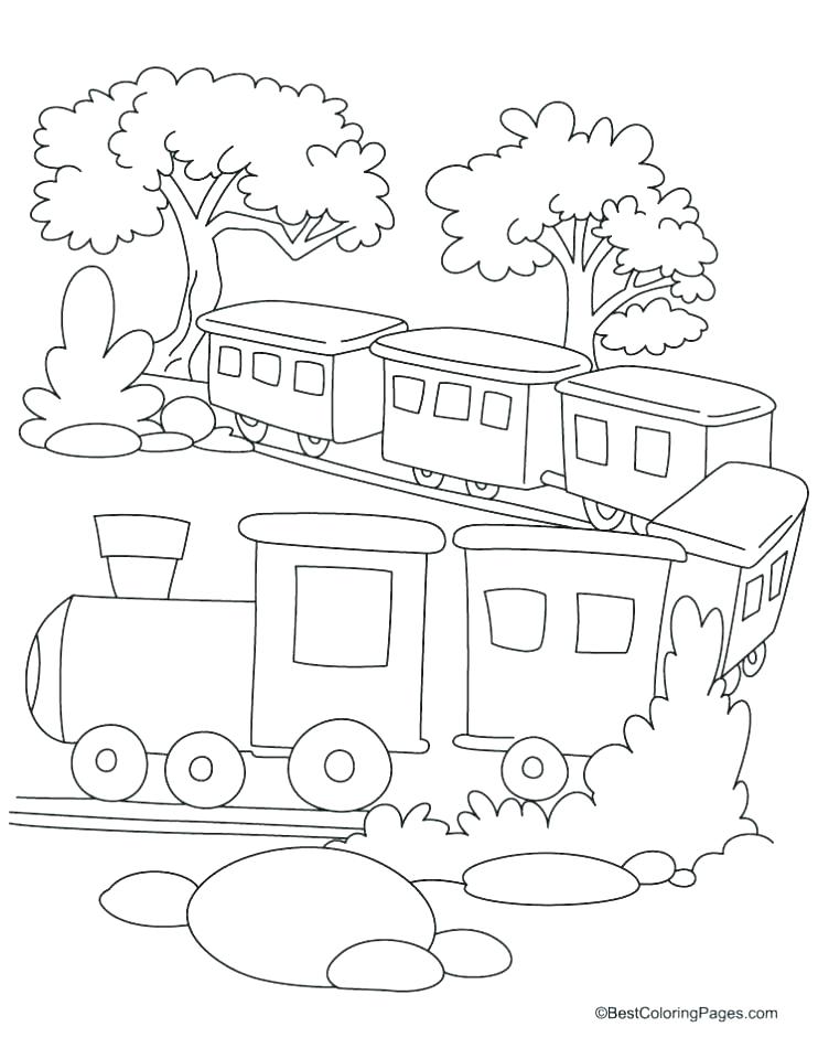 35 Charming Train Coloring Pages Printable 35