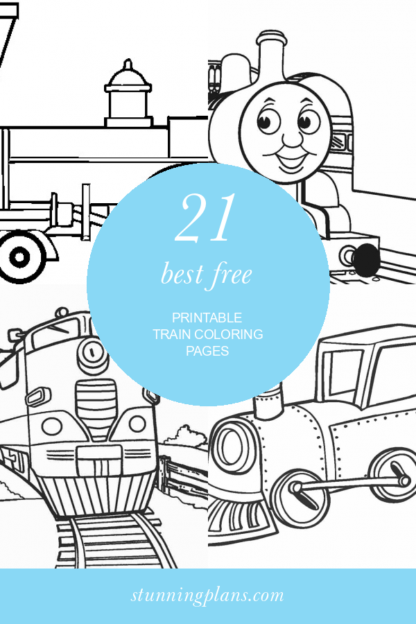 35 Charming Train Coloring Pages Printable 4