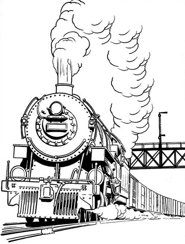 35 Charming Train Coloring Pages Printable 7