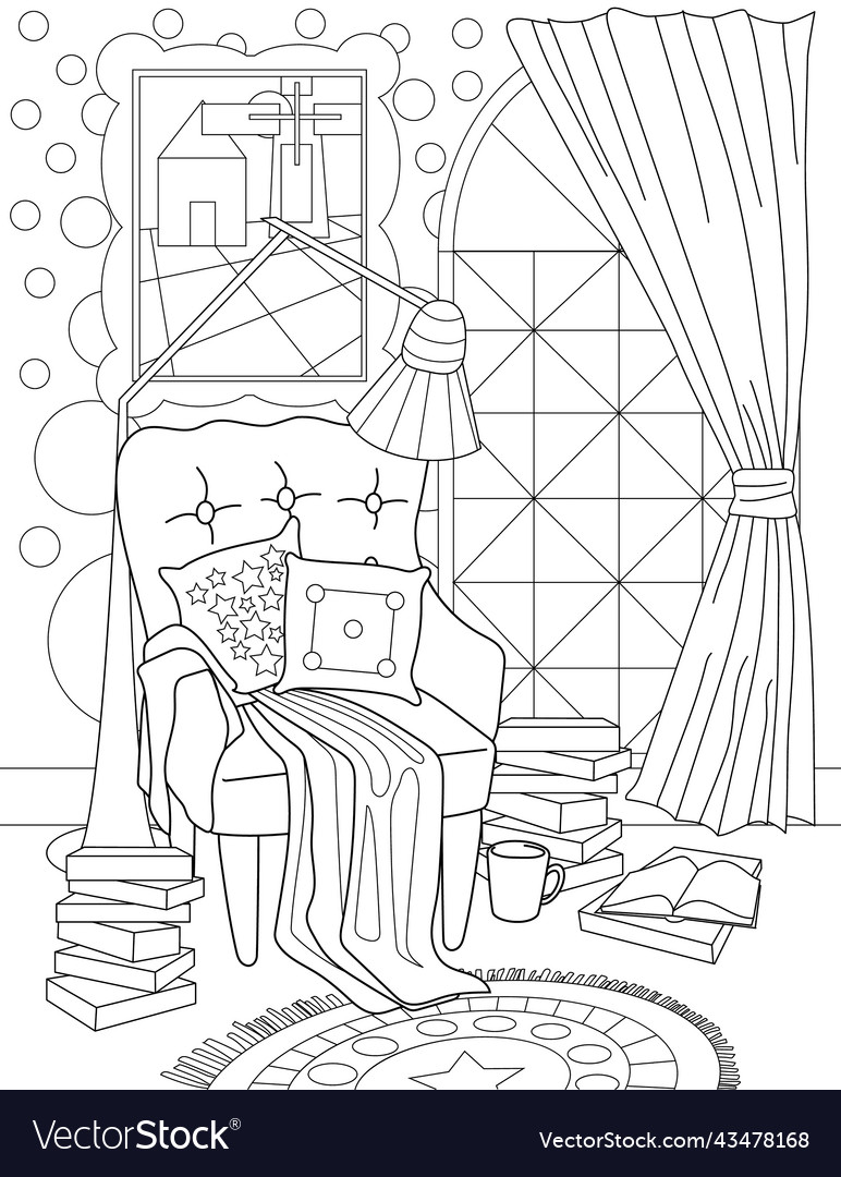 35 Cozy Chair Coloring Pages Printable 1