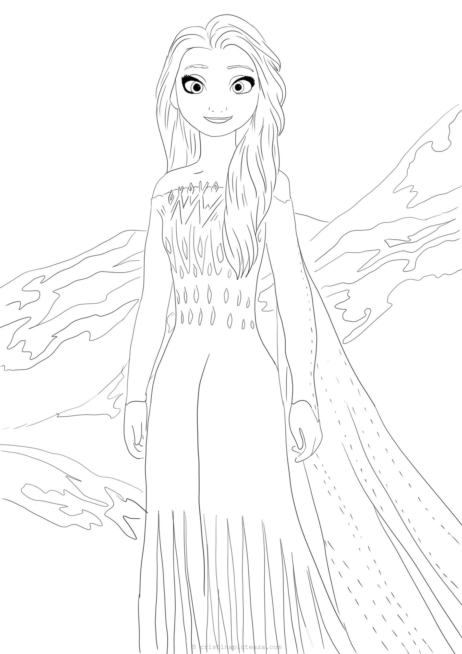 37 Elsa Coloring Pages Free Printable Printable