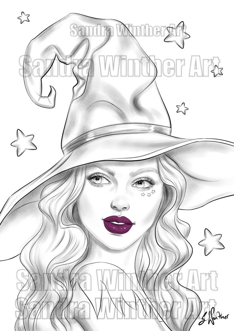 38 Bewitching Witch Coloring Pages Printable 19