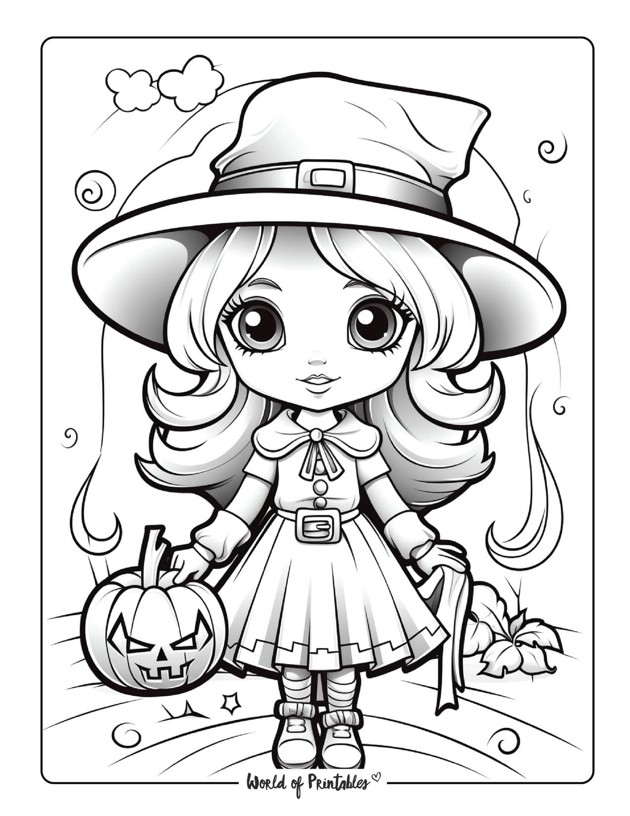 38 Bewitching Witch Coloring Pages Printable 21