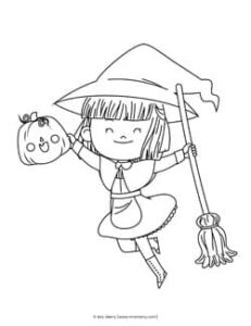 38 Bewitching Witch Coloring Pages Printable 23