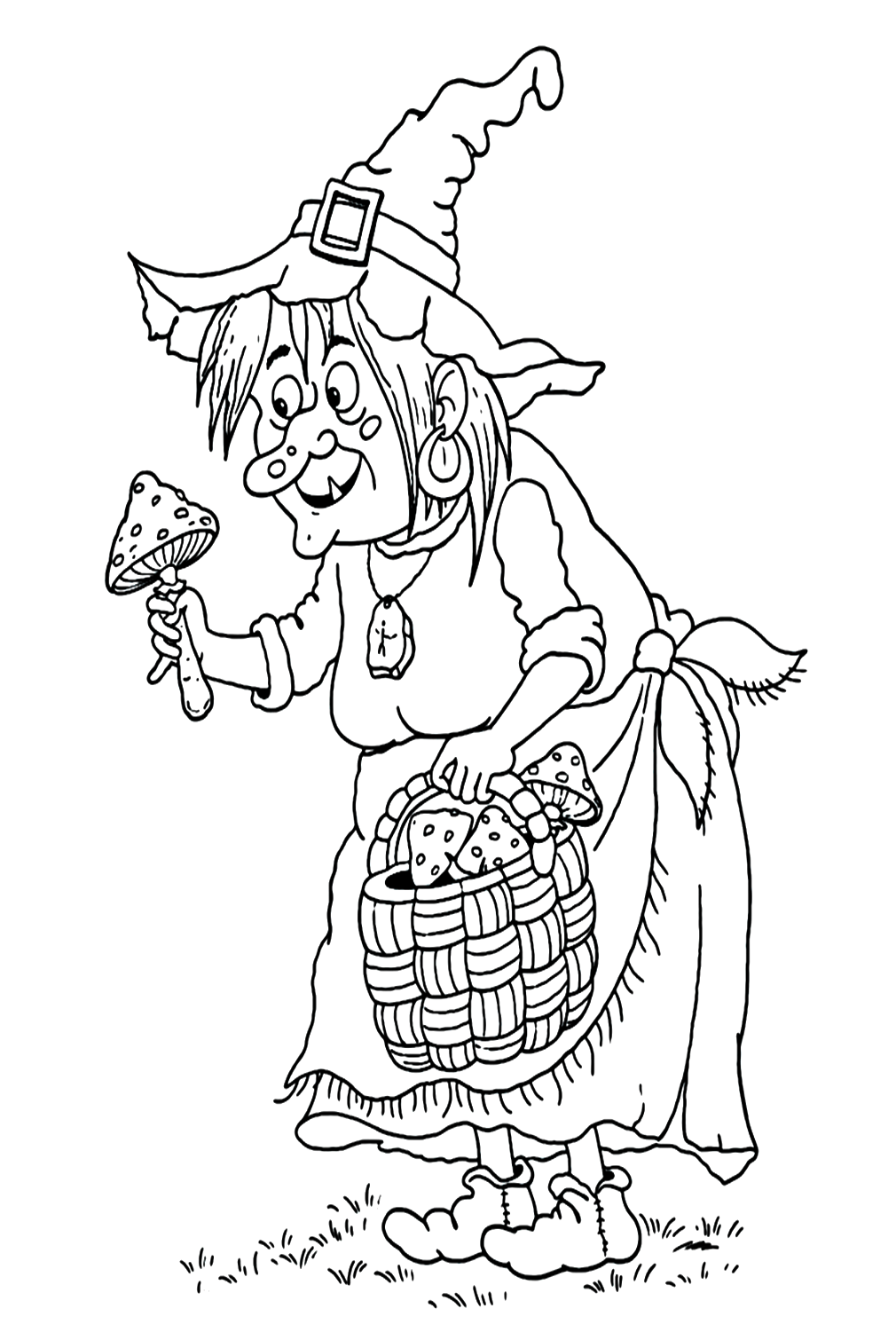 38 Bewitching Witch Coloring Pages Printable 28