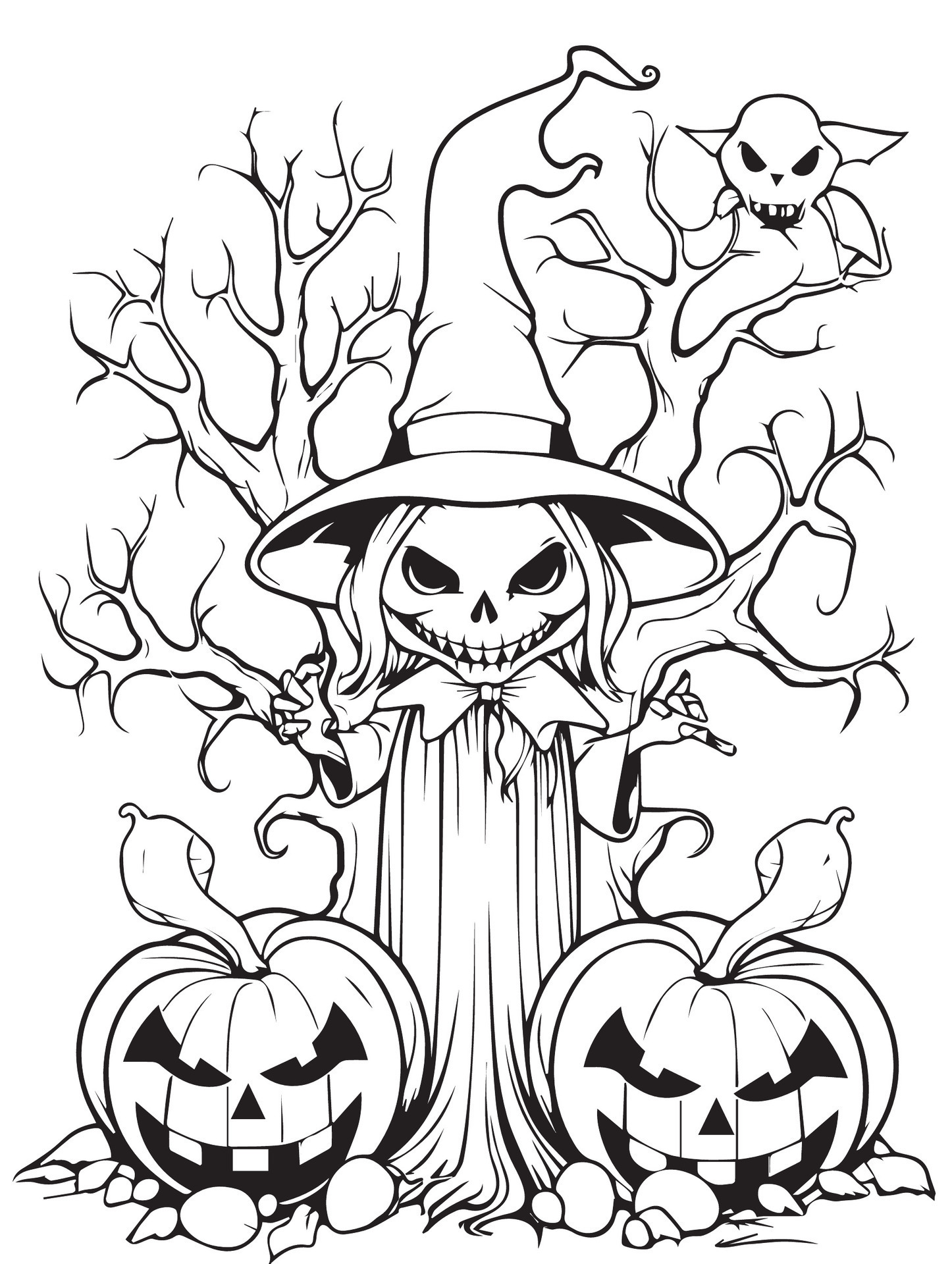 38 Bewitching Witch Coloring Pages Printable 29