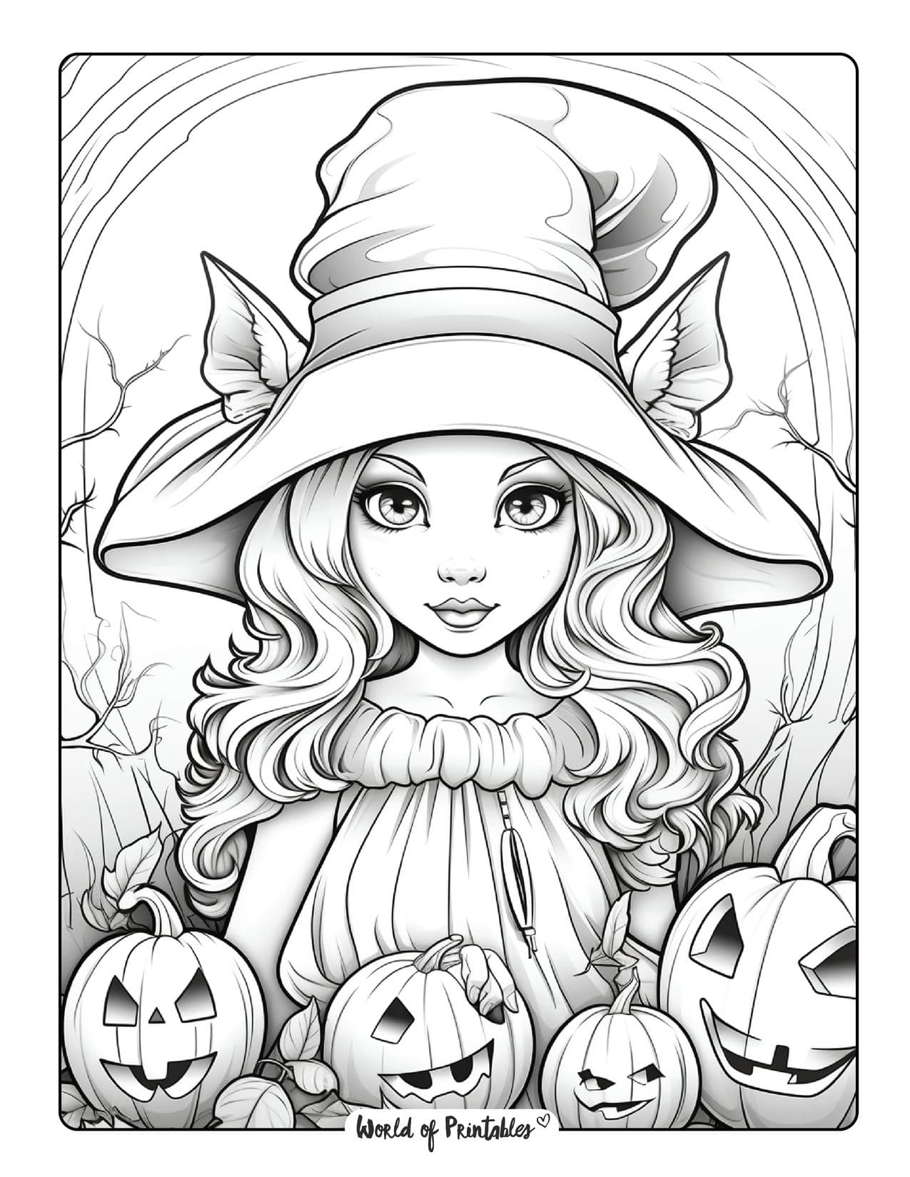 38 Bewitching Witch Coloring Pages Printable 4