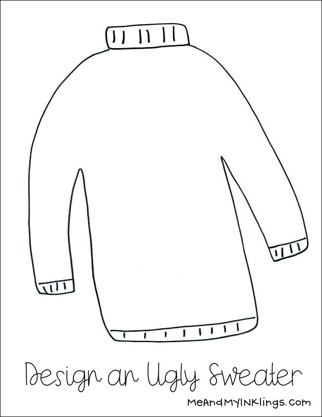 38 Cozy Sweater Coloring Pages Printable 17