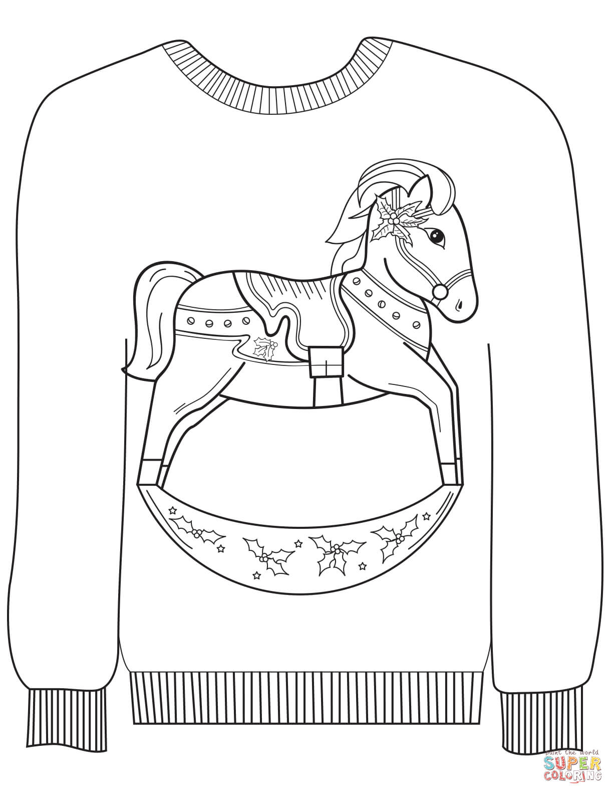 38 Cozy Sweater Coloring Pages Printable 19