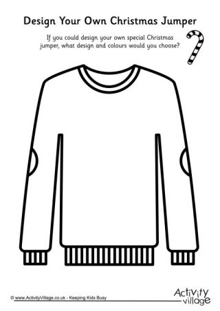 38 Cozy Sweater Coloring Pages Printable 20