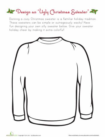 38 Cozy Sweater Coloring Pages Printable 22