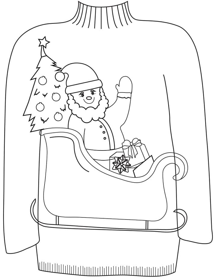 38 Cozy Sweater Coloring Pages Printable 23