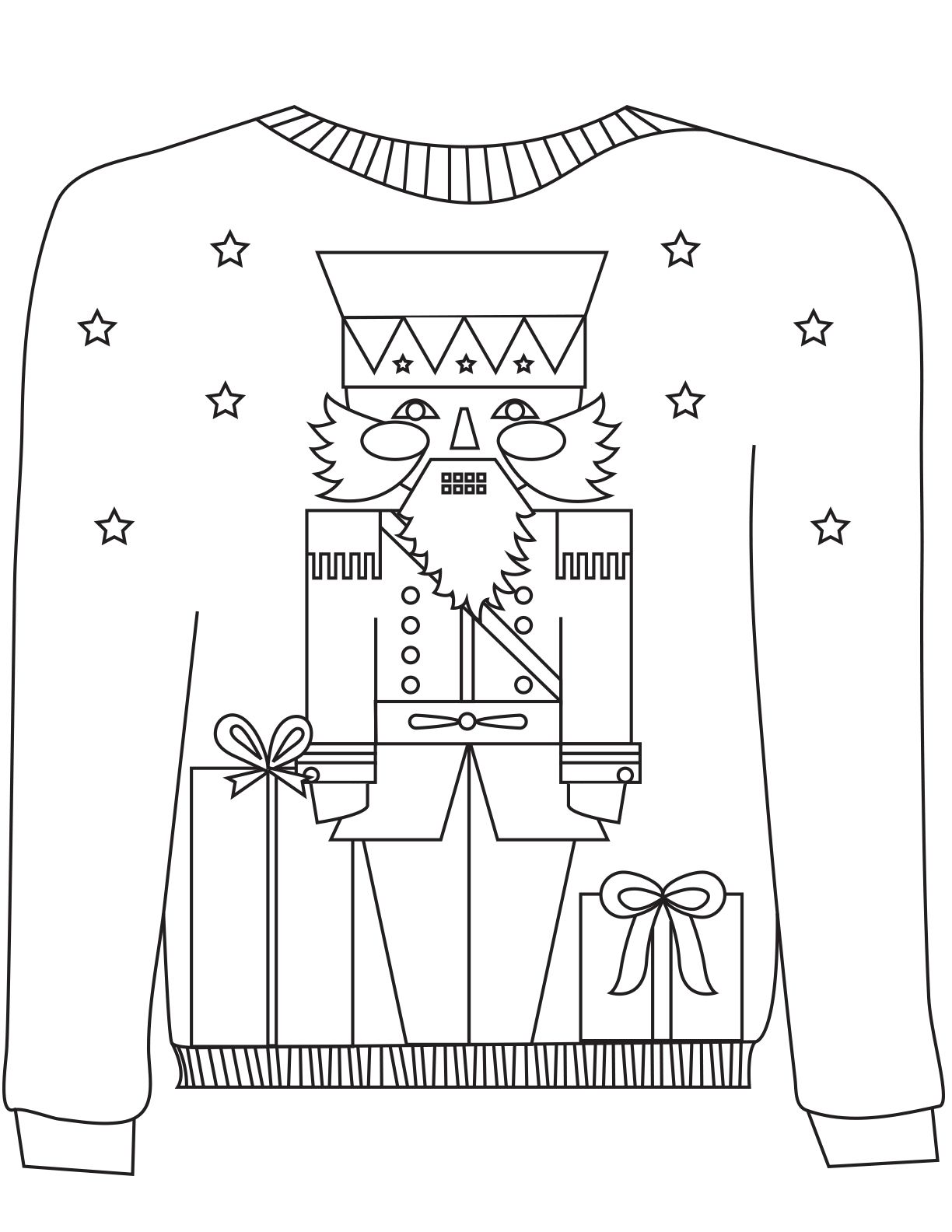 38 Cozy Sweater Coloring Pages Printable 30