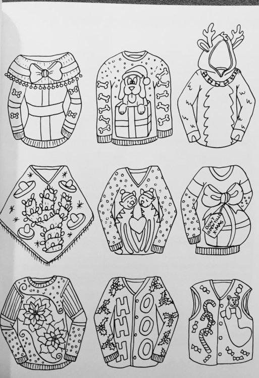 38 Cozy Sweater Coloring Pages Printable 32