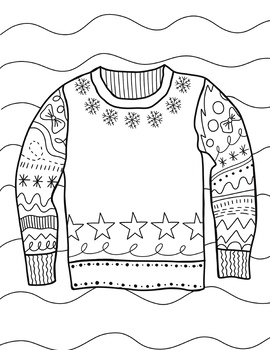 38 Cozy Sweater Coloring Pages Printable 5