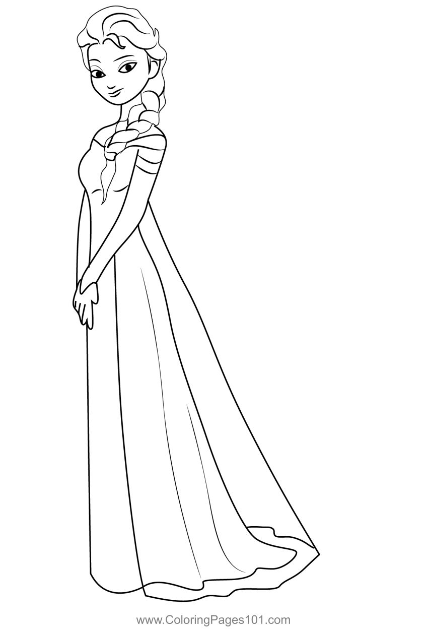 41 Elsa Birthday Coloring Pages Printable