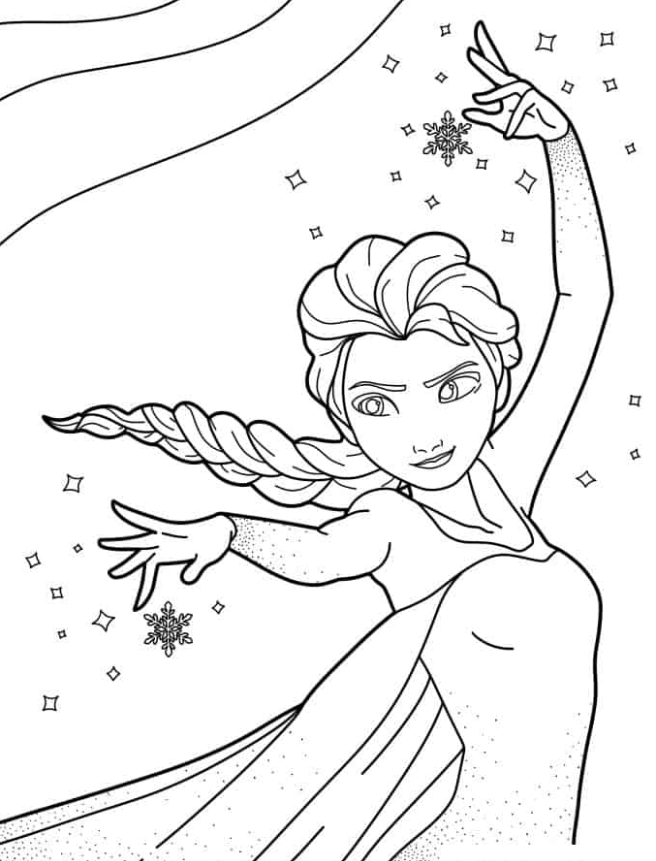 53 Baby Elsa and Anna Coloring Pages Printable