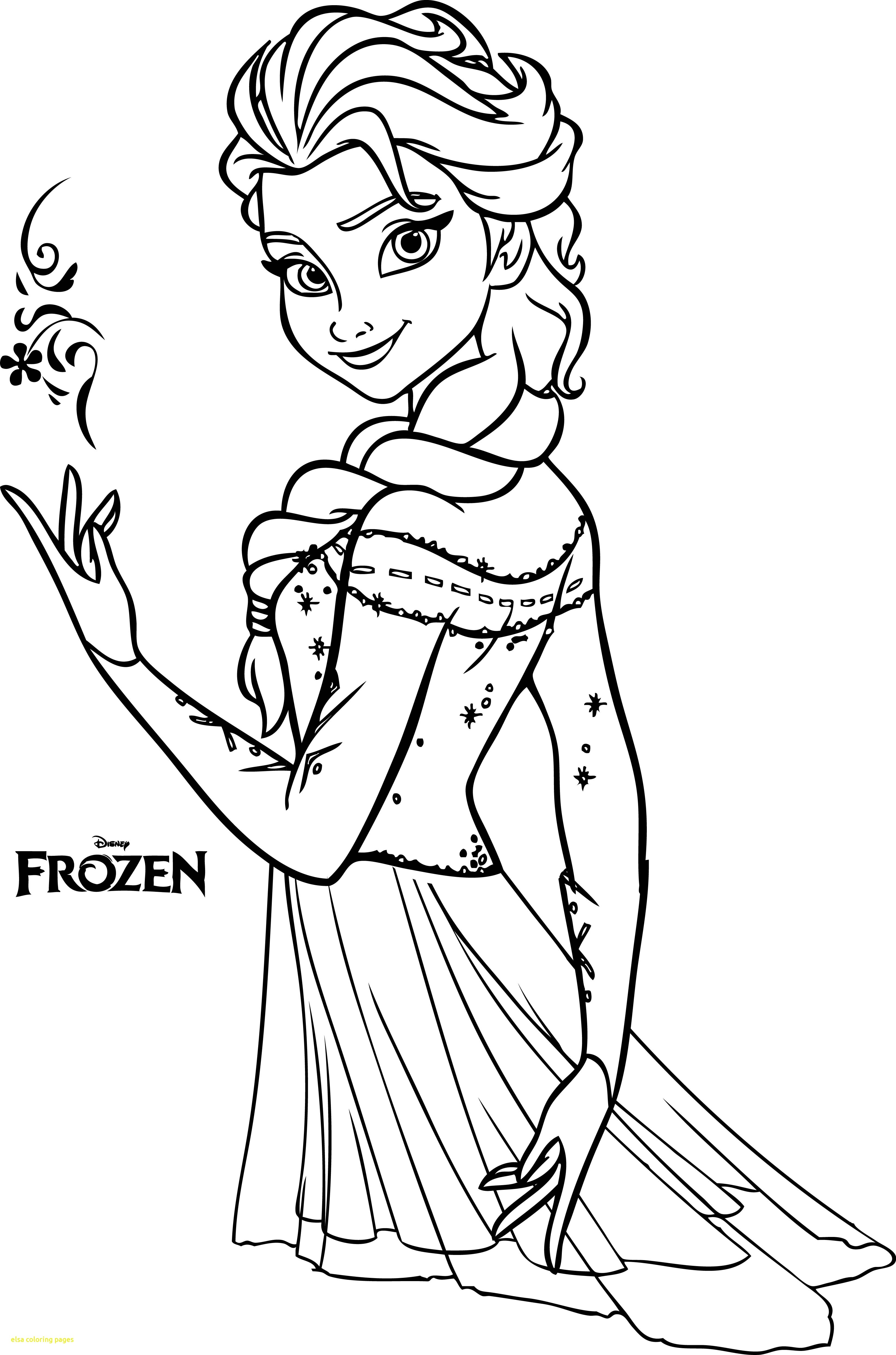 59 Elsa Princess Coloring Pages Printable