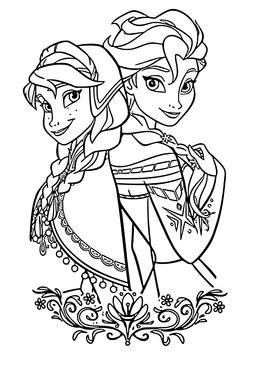 60 Elsa Coloring Pages Easy Printable