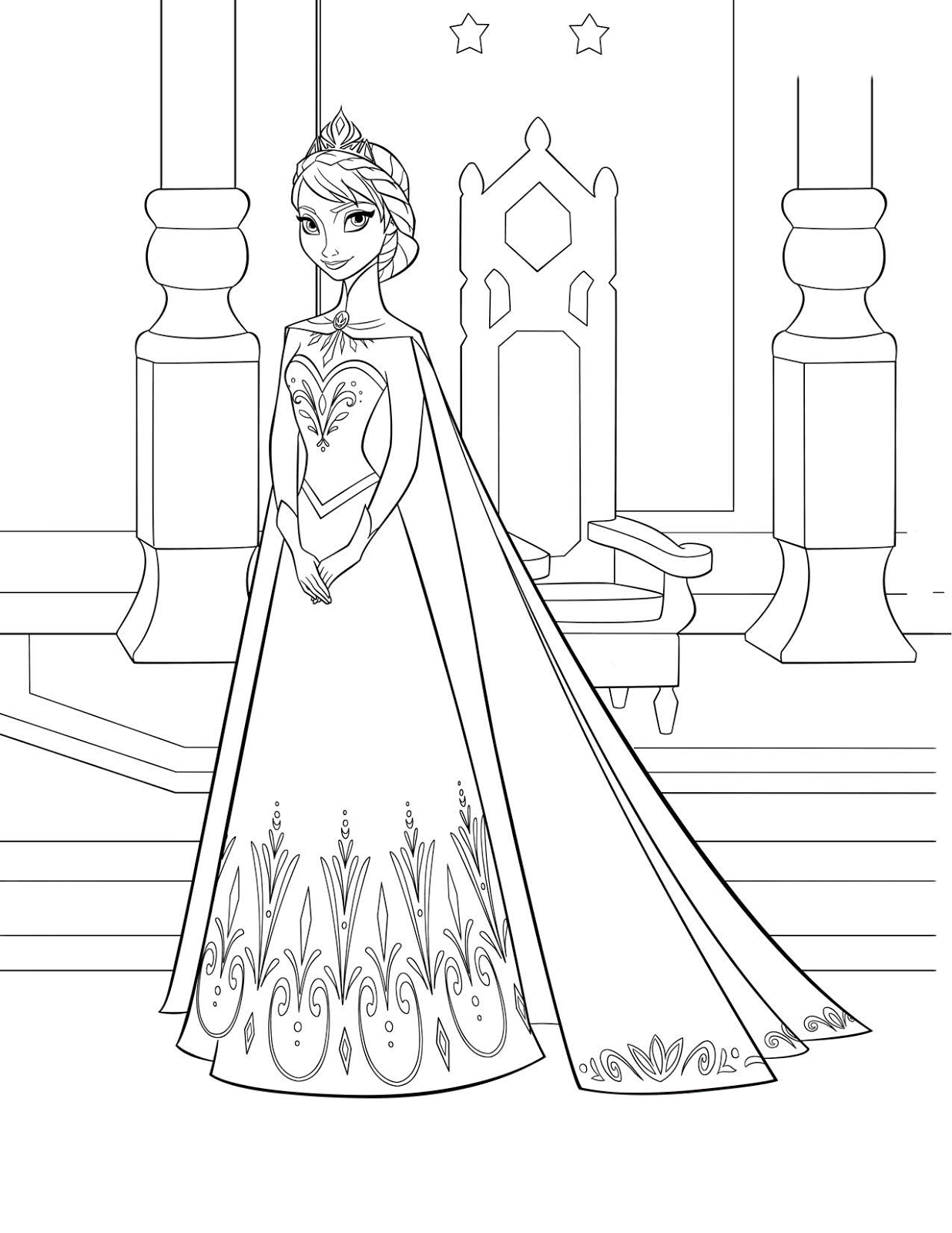 67 Coloring Pages of Elsa Printable