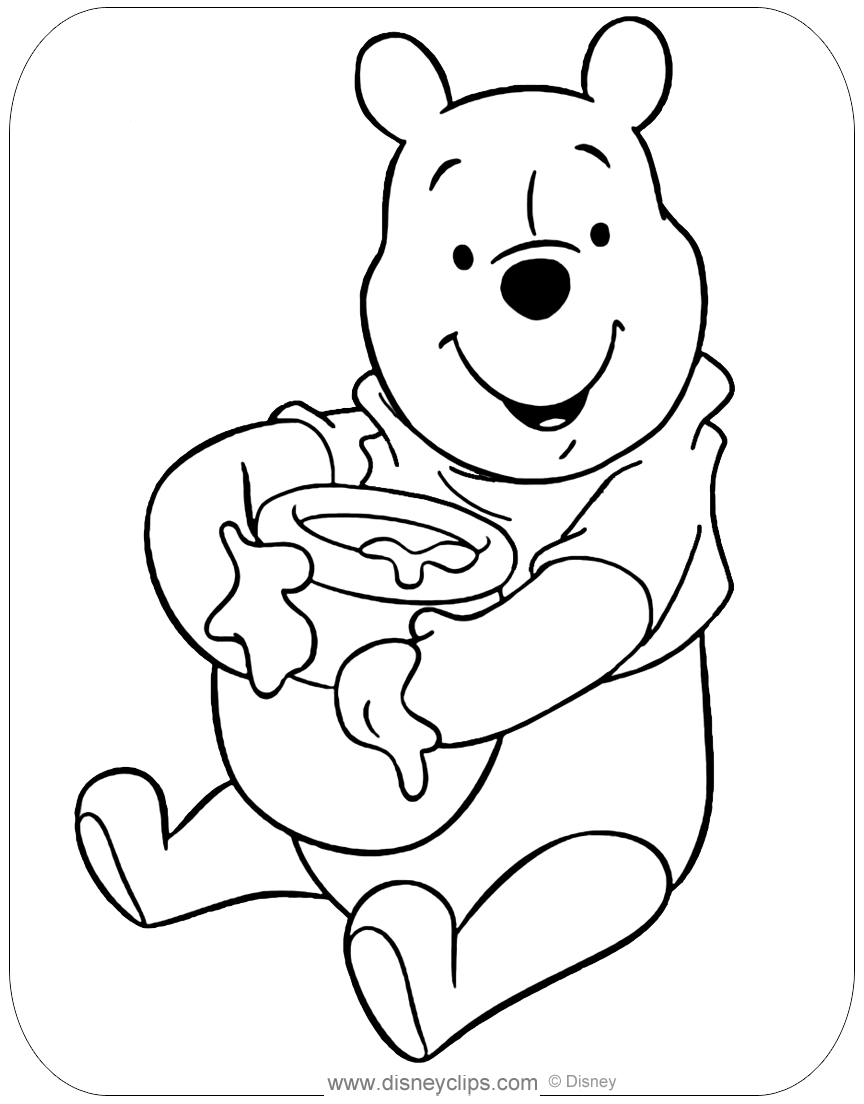 68 Winnie The Pooh Coloring Pages Printable 38