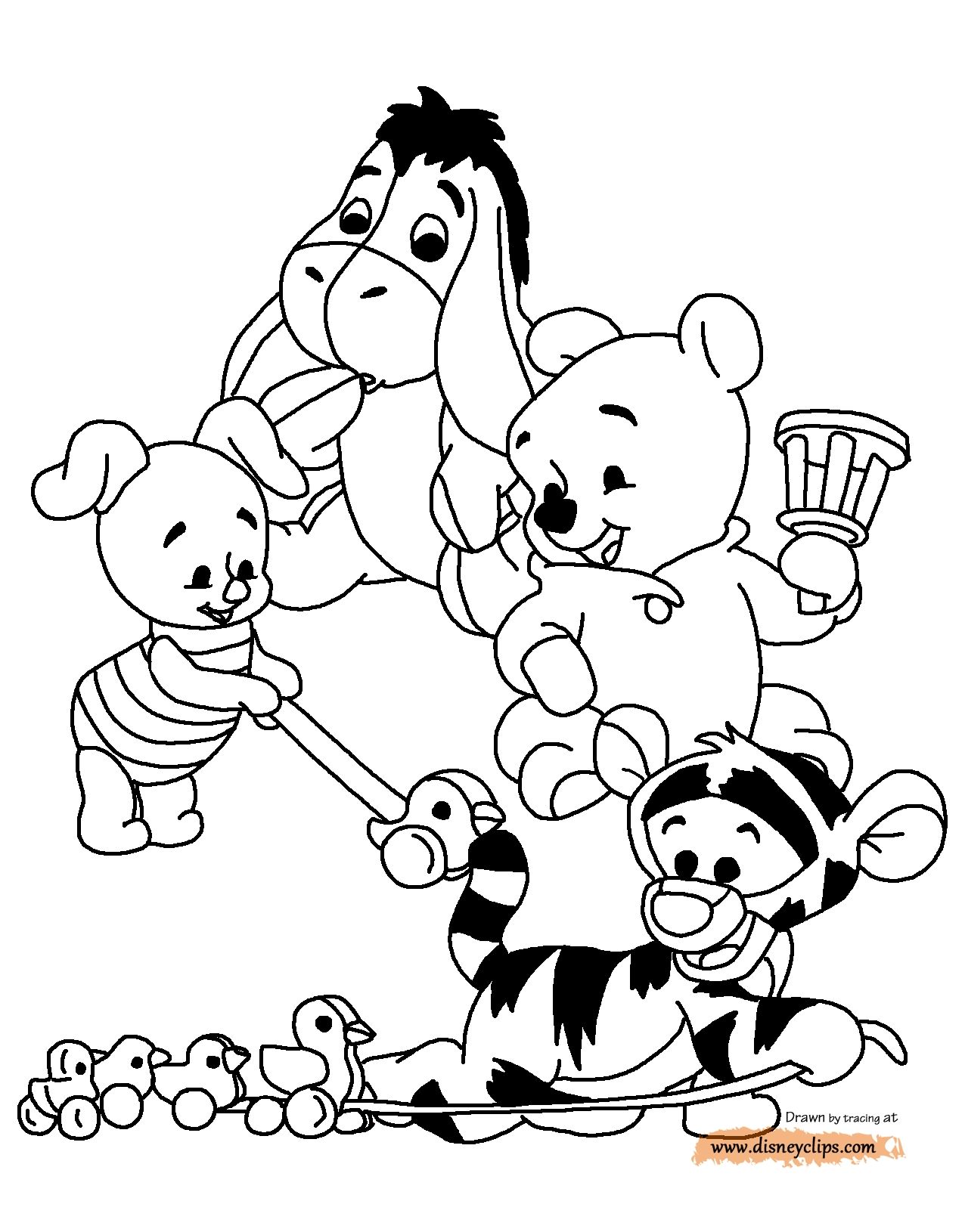 68 Winnie The Pooh Coloring Pages Printable 6