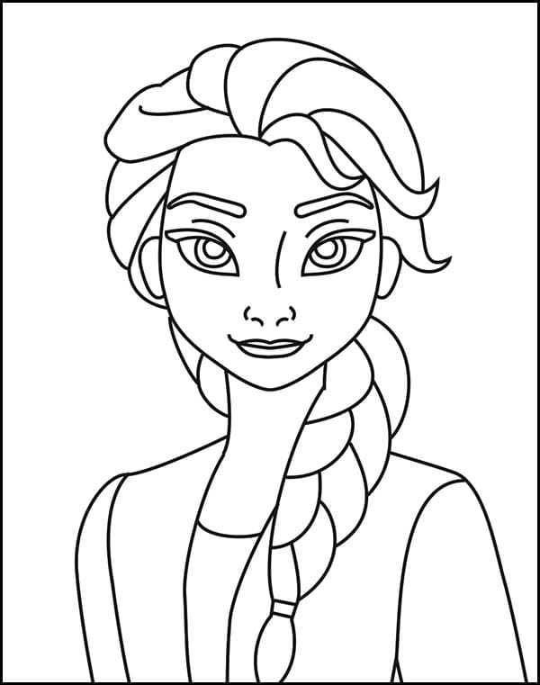 70 Coloring Pages for Kids Elsa Printable