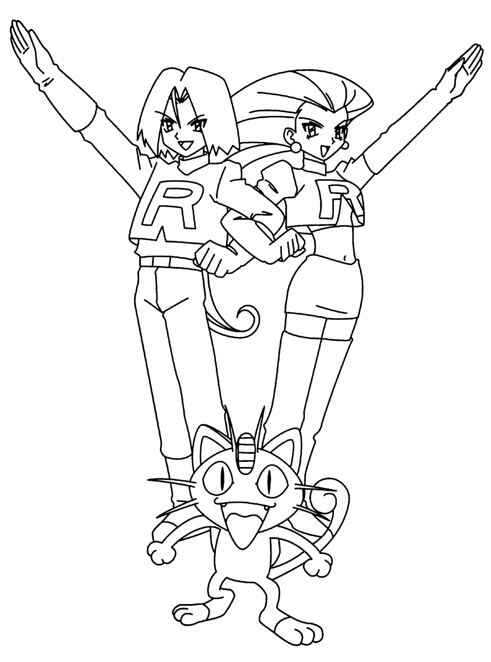 70 Team Rocket Coloring Pages Printable 10