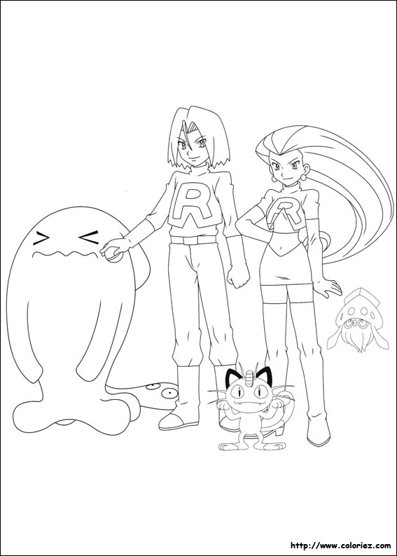 70 Team Rocket Coloring Pages Printable 2