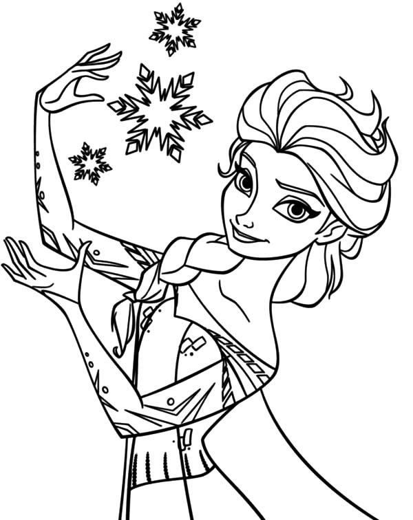 71 Elsa Coloring Pages with Guide Printable