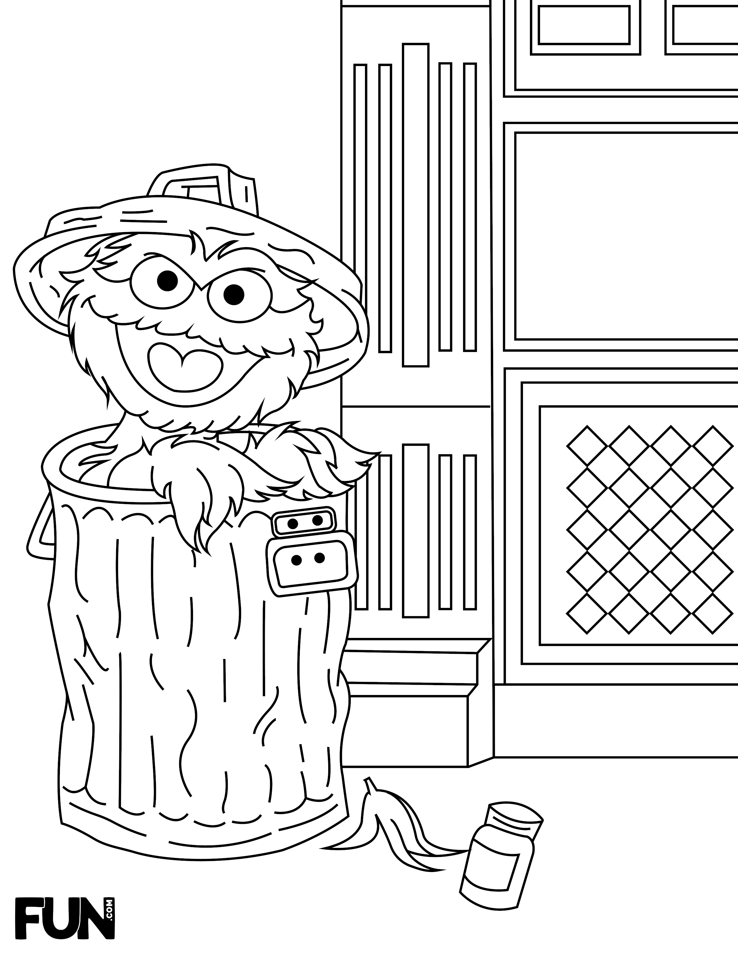 72 Oscar the Grouch Coloring Pages Printable 31