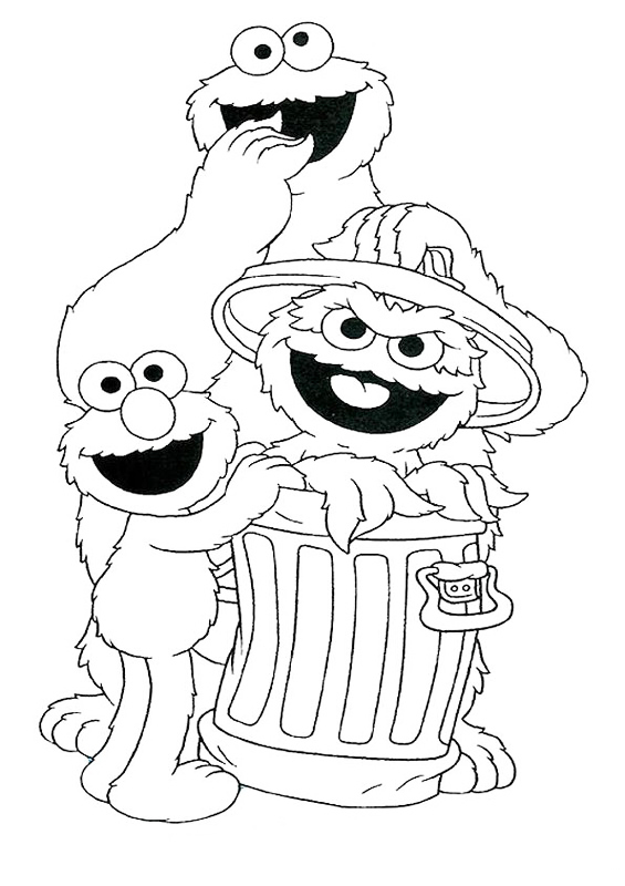 72 Oscar the Grouch Coloring Pages Printable 33