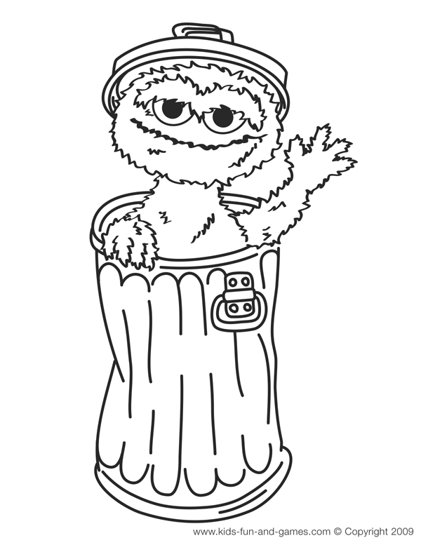 72 Oscar the Grouch Coloring Pages Printable 37