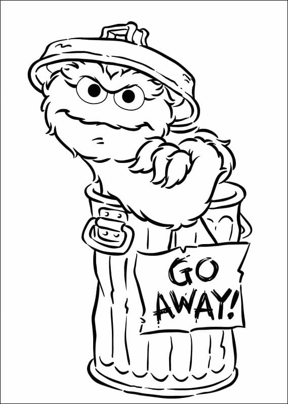 72 Oscar the Grouch Coloring Pages Printable 38