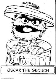 72 Oscar the Grouch Coloring Pages Printable 41