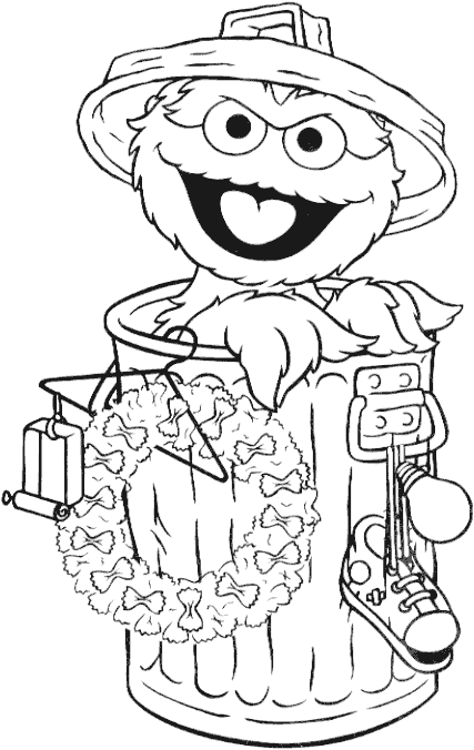 72 Oscar the Grouch Coloring Pages Printable 43