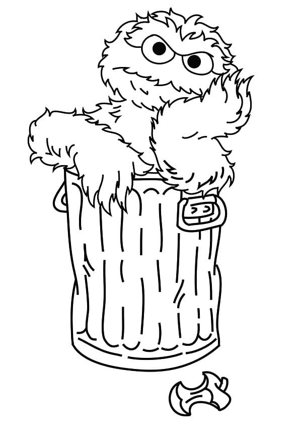 72 Oscar the Grouch Coloring Pages Printable 45